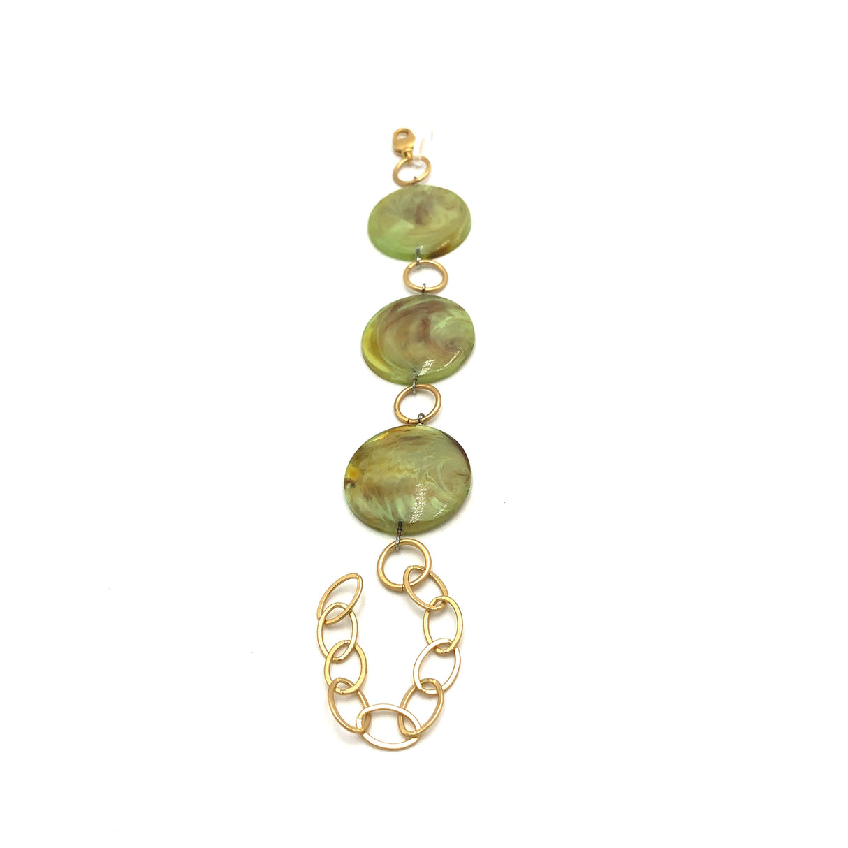 Celery Marbled Stations Bracelet from Leetie Lovendale