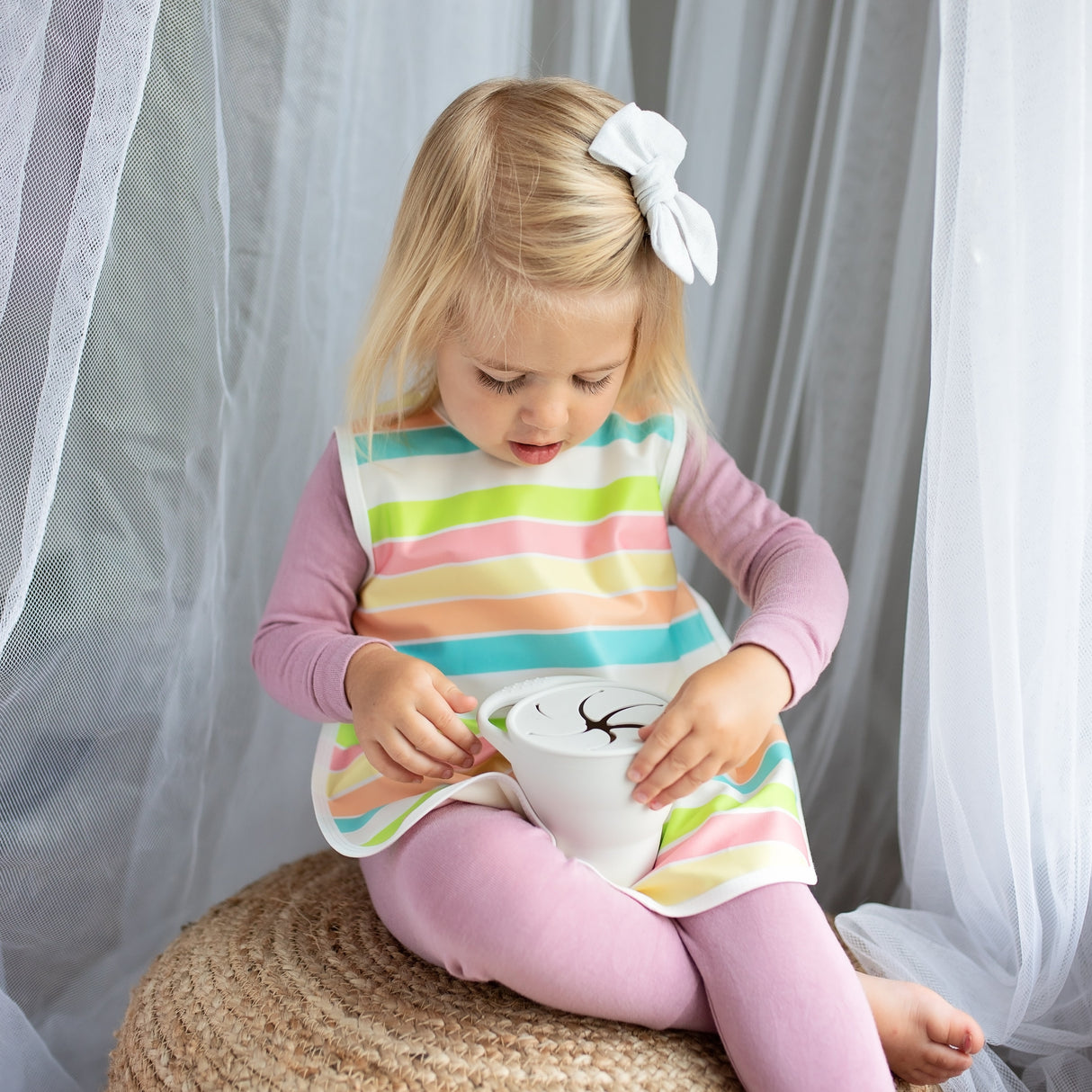 Rainbow Stripes Bapron from BapronBaby