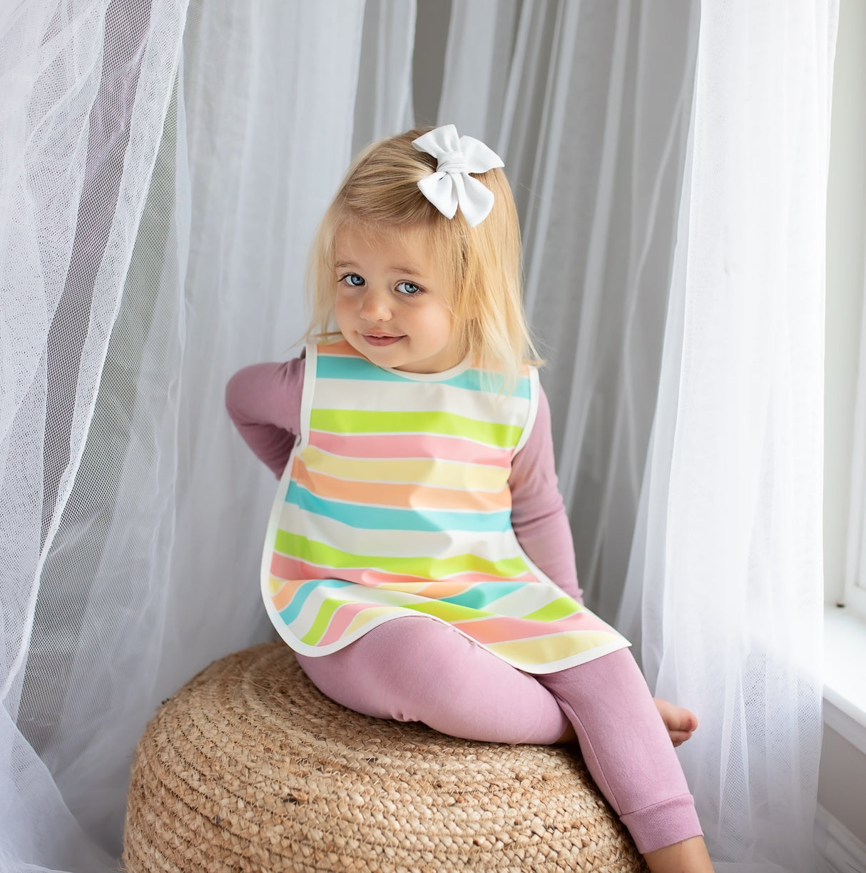 Rainbow Stripes Bapron from BapronBaby