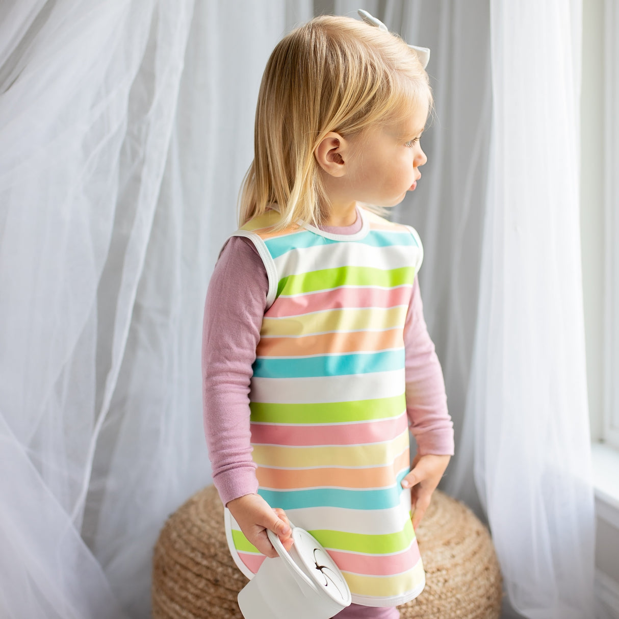 Rainbow Stripes Bapron from BapronBaby