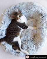 Mr. Peanut's 23" OrthoPlush® Pet Bed - Gray Two Tone from Mr. Peanut's Pet Carriers