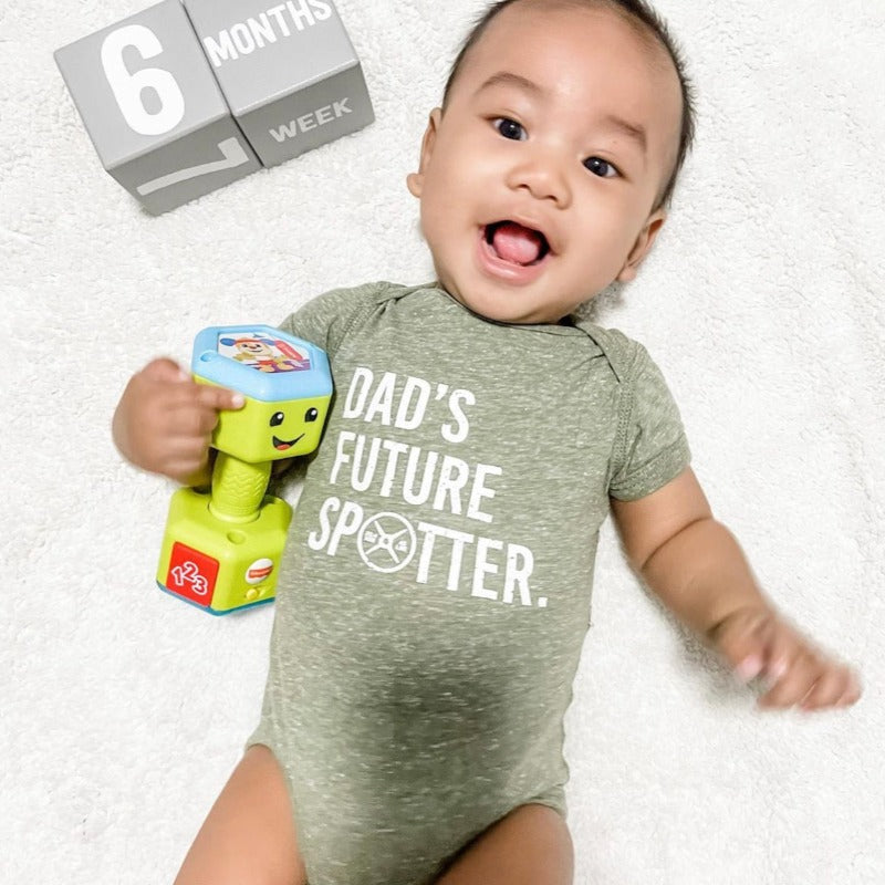 Dads Future Spotter Onesie from DadBod Apparel
