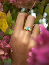 Bitty Leaf Ring from Ash & Rose