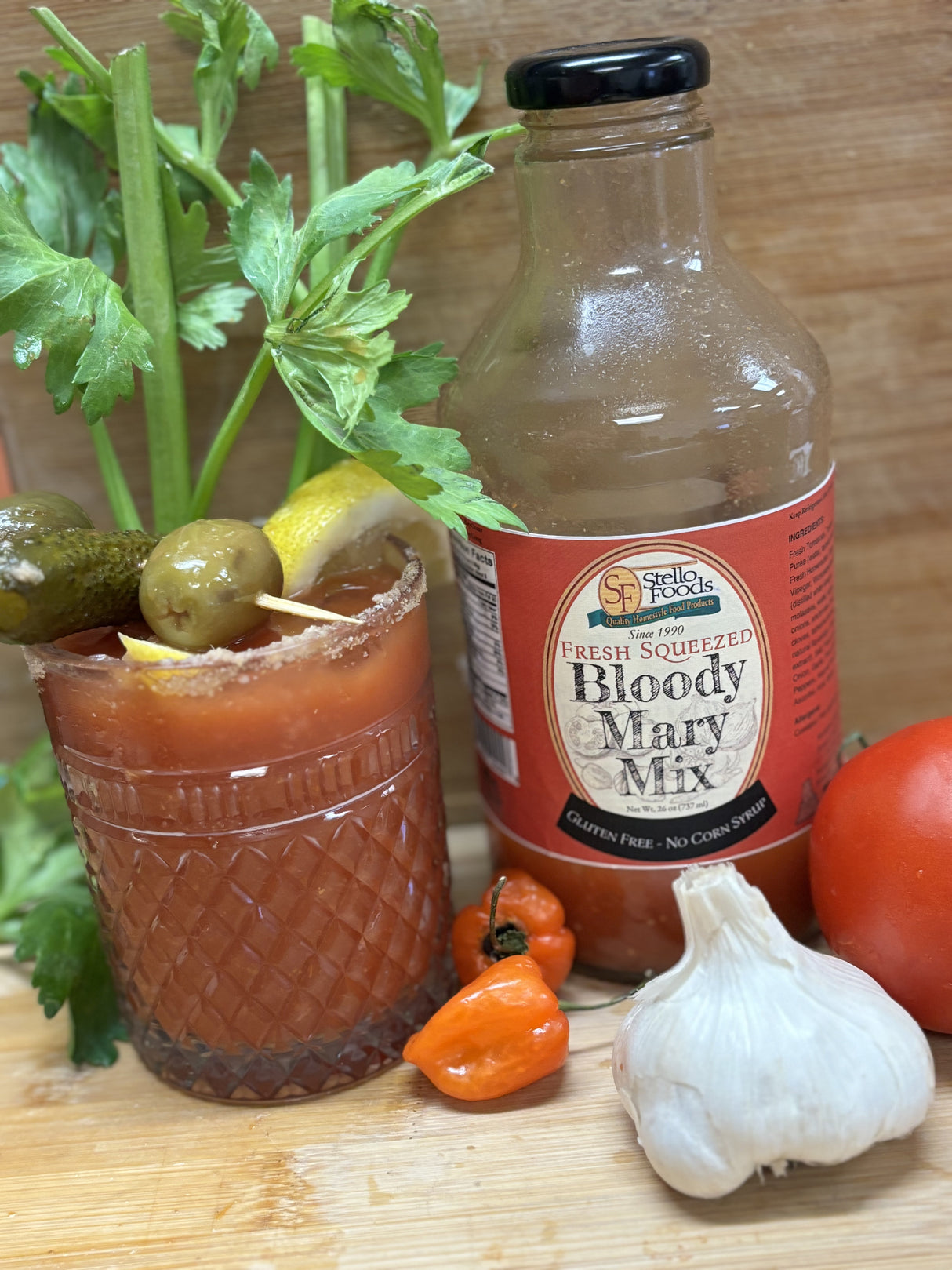 Stello Foods - Rosie's Fresh Squeezed Bloody Mary Mix 26 oz From Stello Foods