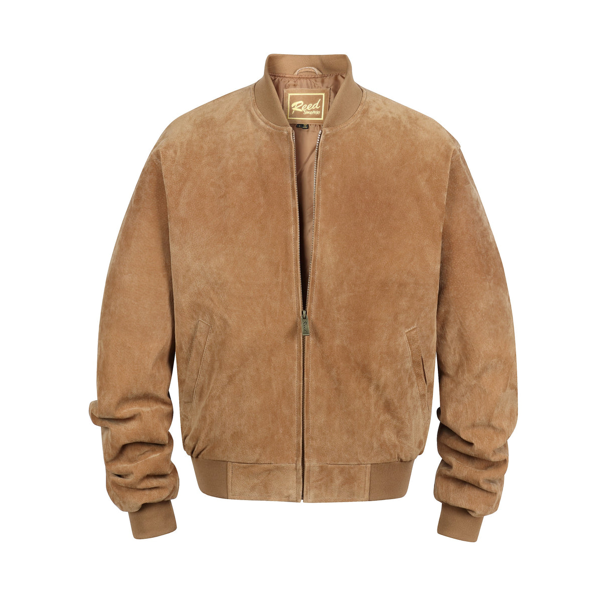 REED Men's Baseball Suede Leather Jacket (Imported) from Reed Leather
