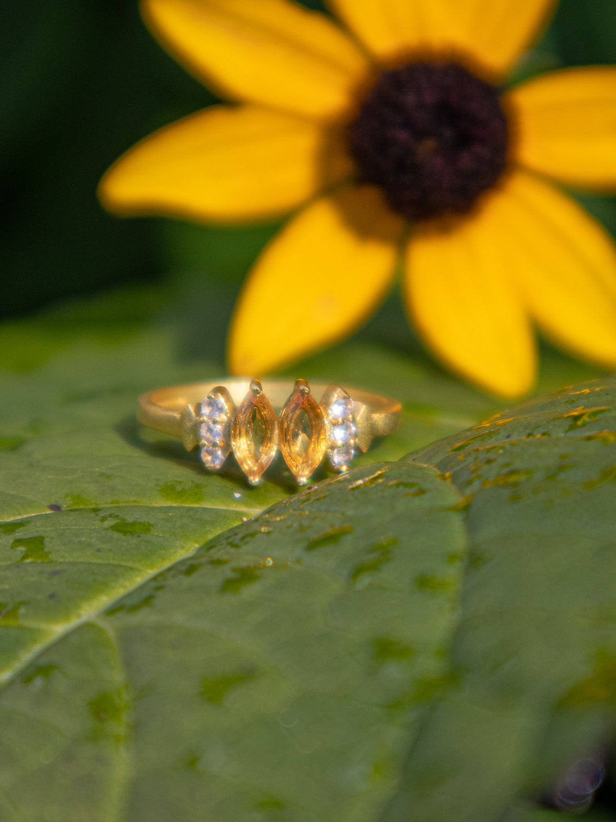 Bitty Leaf Ring from Ash & Rose