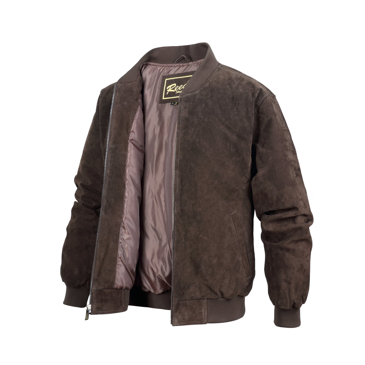 REED Men's Baseball Suede Leather Jacket (Imported) from Reed Leather