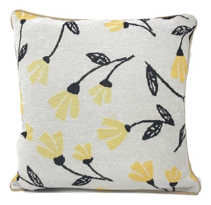 DaDa Bedding Set of 4 Pieces - Floral Garden Botanical Tapestry Throw Pillow Covers Bundle Pack - 16" x 16" from DaDalogy Bedding Collection