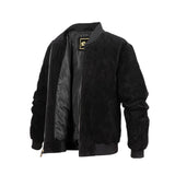REED Men's Baseball Suede Leather Jacket (Imported) from Reed Leather