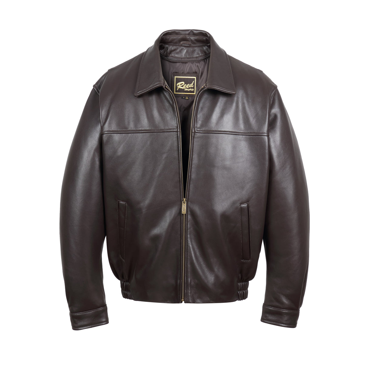 REED Men's New Zealand Lambskin Leather Jacket - Imported from Reed Leather