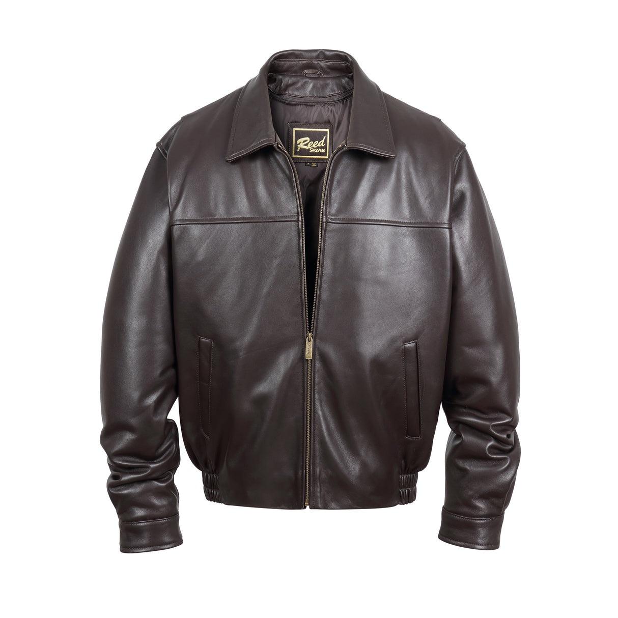 REED Men's New Zealand Lambskin Leather Jacket - Imported from Reed Leather