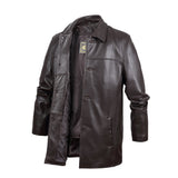 REED EST. 1950 Men's Jacket Genuine Lambskin Leather Four Button Car Coat - Imported from Reed Leather