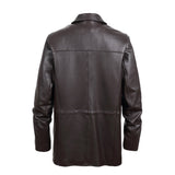 REED EST. 1950 Men's Jacket Genuine Lambskin Leather Four Button Car Coat - Imported from Reed Leather