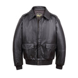 REED Men's Premium Leather Aviator Bomber Jacket - Imported from Reed Leather