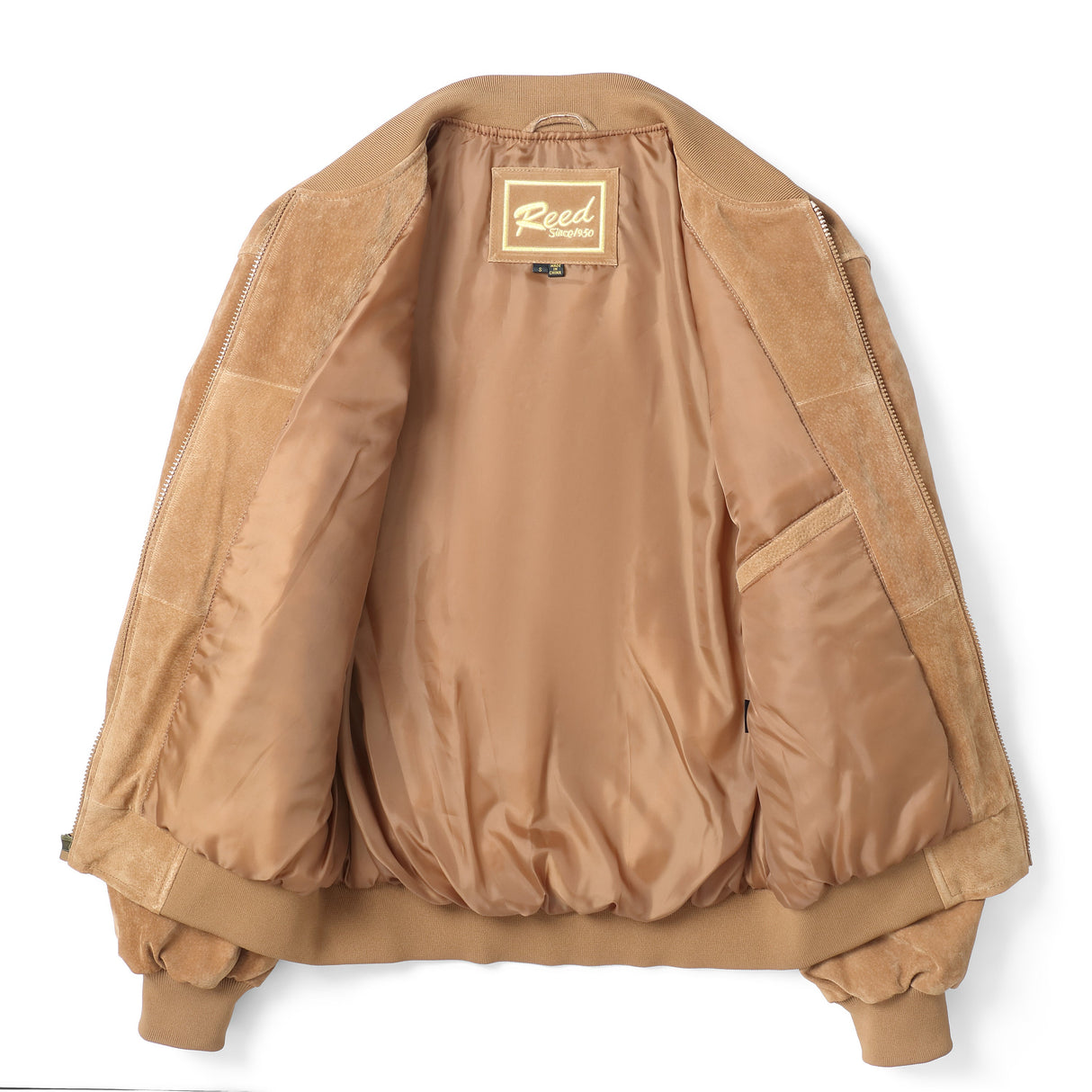 REED Men's Baseball Suede Leather Jacket (Imported) from Reed Leather