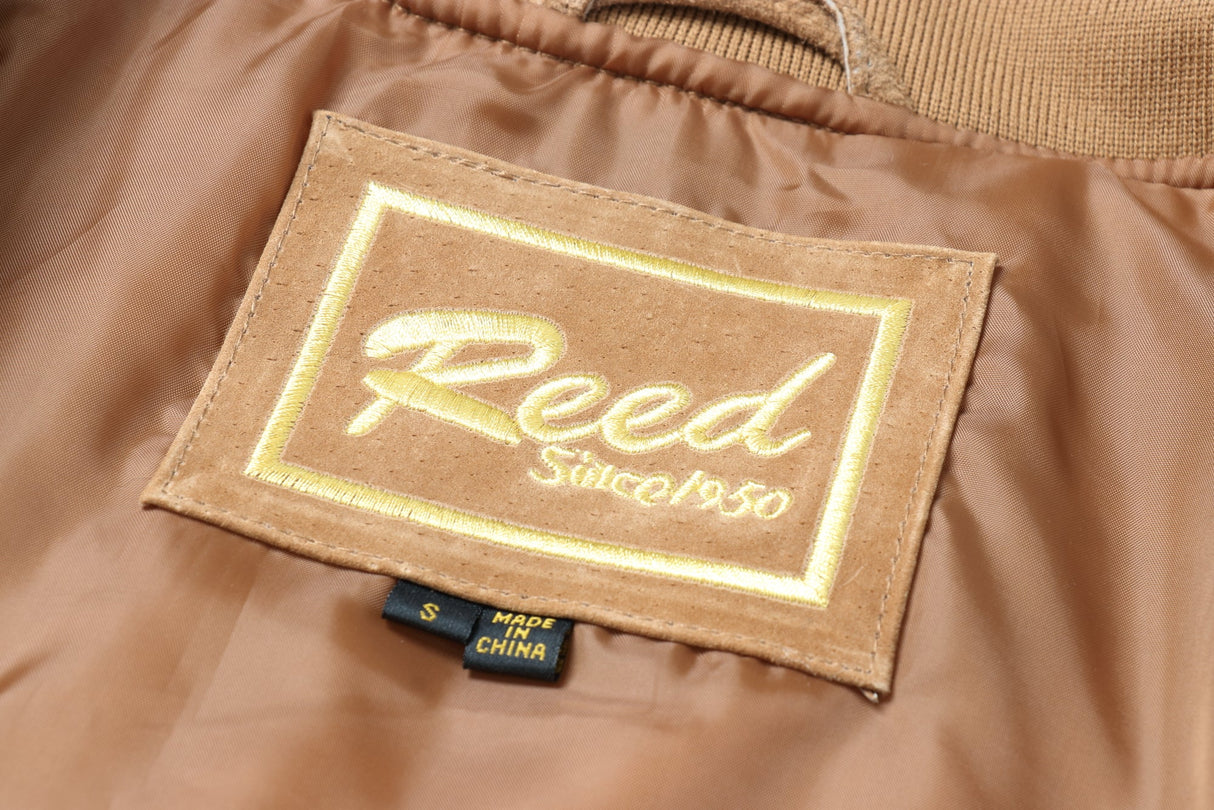 REED Men's Baseball Suede Leather Jacket (Imported) from Reed Leather