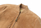 REED Men's Baseball Suede Leather Jacket (Imported) from Reed Leather
