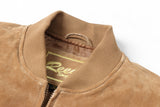 REED Men's Baseball Suede Leather Jacket (Imported) from Reed Leather