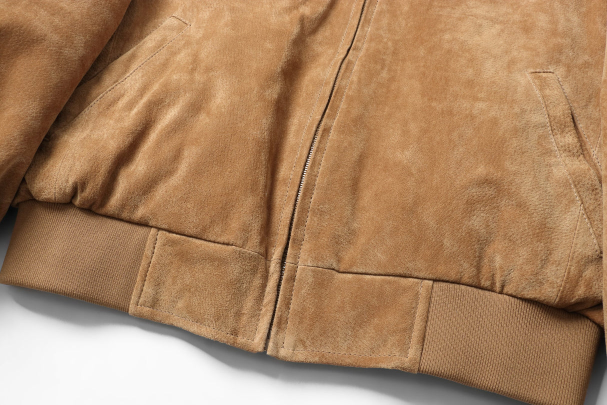 REED Men's Baseball Suede Leather Jacket (Imported) from Reed Leather
