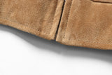 REED Men's Baseball Suede Leather Jacket (Imported) from Reed Leather