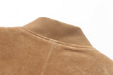REED Men's Baseball Suede Leather Jacket (Imported) from Reed Leather