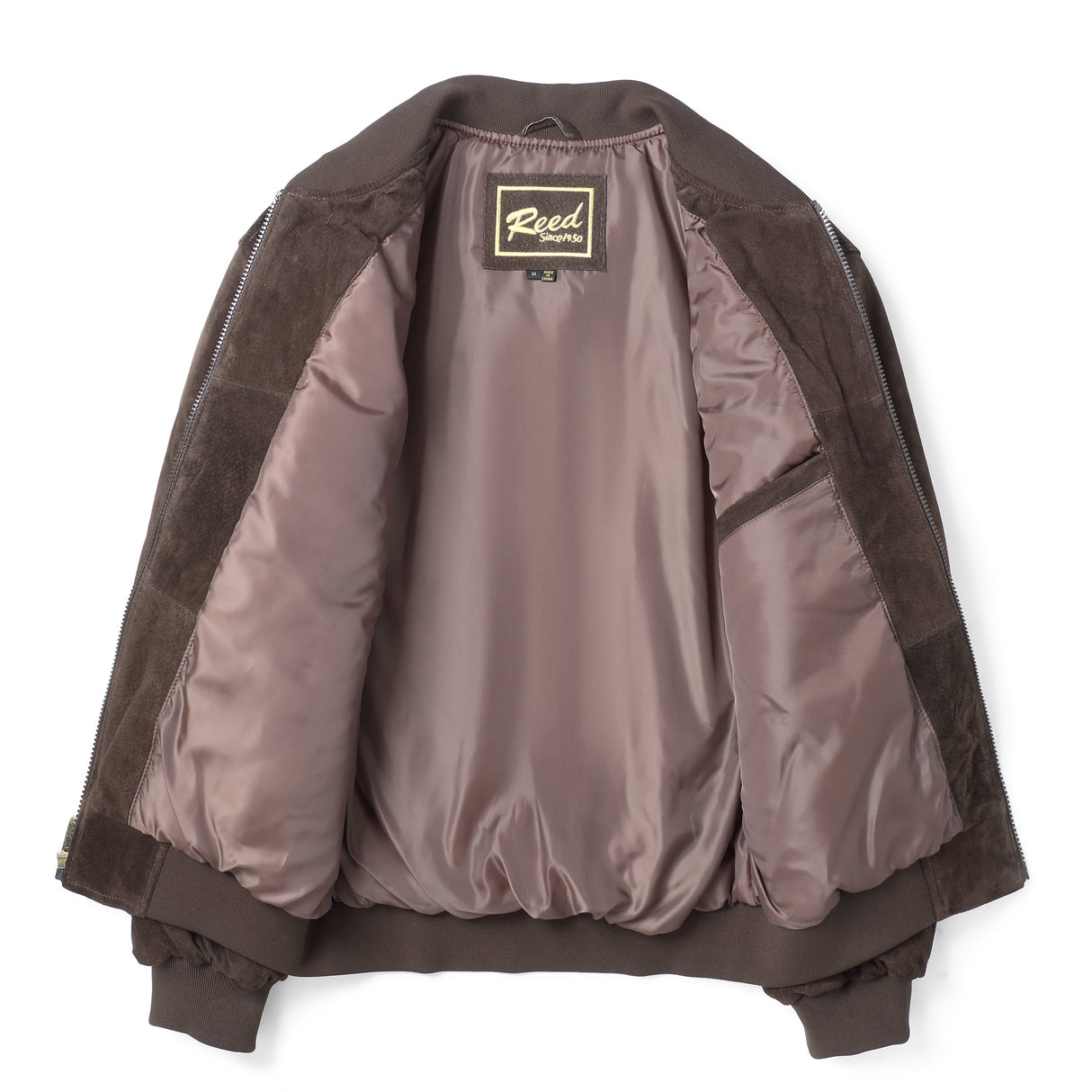 REED Men's Baseball Suede Leather Jacket (Imported) from Reed Leather