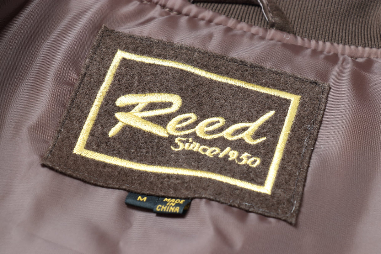 REED Men's Baseball Suede Leather Jacket (Imported) from Reed Leather