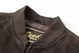 REED Men's Baseball Suede Leather Jacket (Imported) from Reed Leather