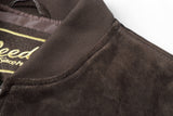 REED Men's Baseball Suede Leather Jacket (Imported) from Reed Leather