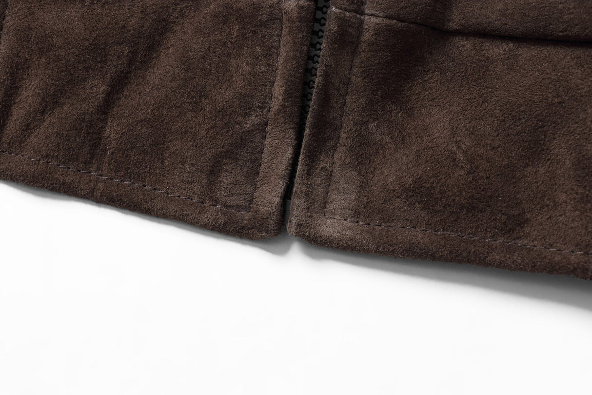 REED Men's Baseball Suede Leather Jacket (Imported) from Reed Leather