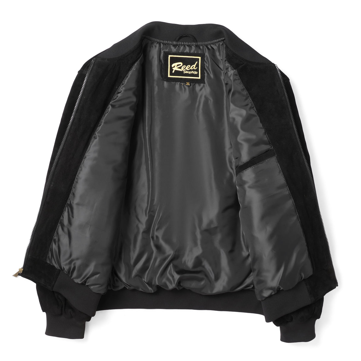 REED Men's Baseball Suede Leather Jacket (Imported) from Reed Leather