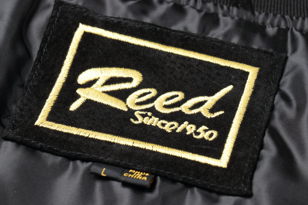 REED Men's Baseball Suede Leather Jacket (Imported) from Reed Leather
