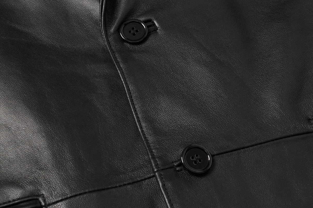 REED Men's Premium Lambskin Leather Blazer Sports Jacket (Imported) from Reed Leather