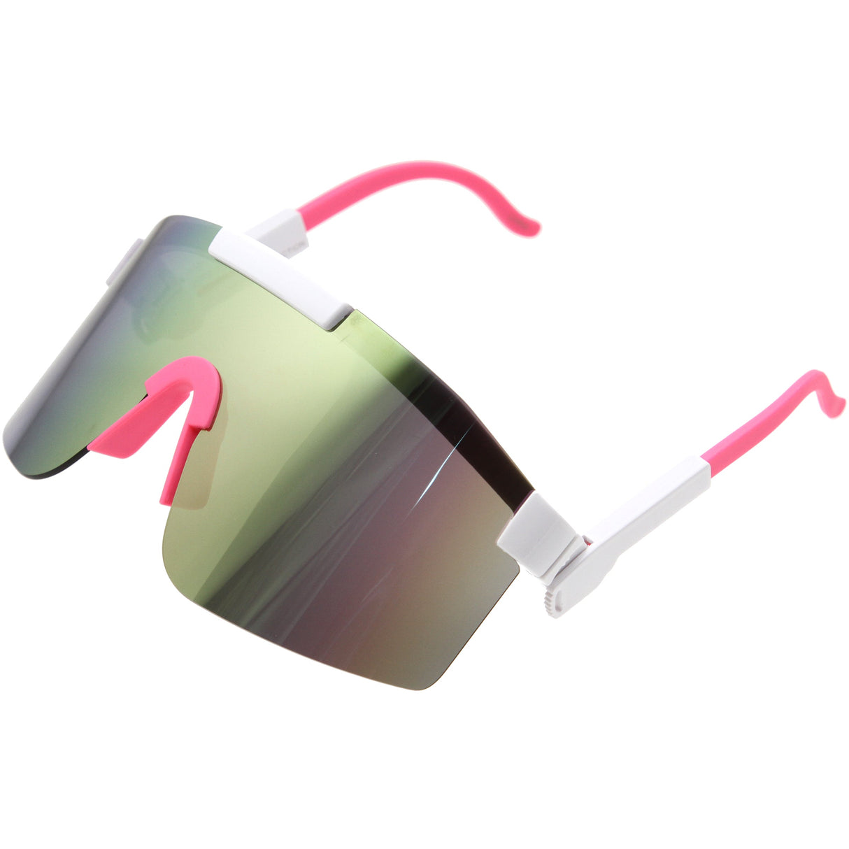 Adjustable Futuristic Side Panel Cyberpunk Monoblock Shield Sunglasses D266 from zeroUV
