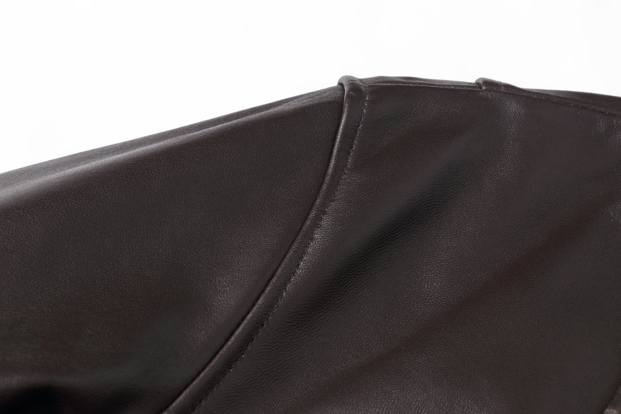 REED Men's New Zealand Lambskin Leather Jacket - Imported from Reed Leather