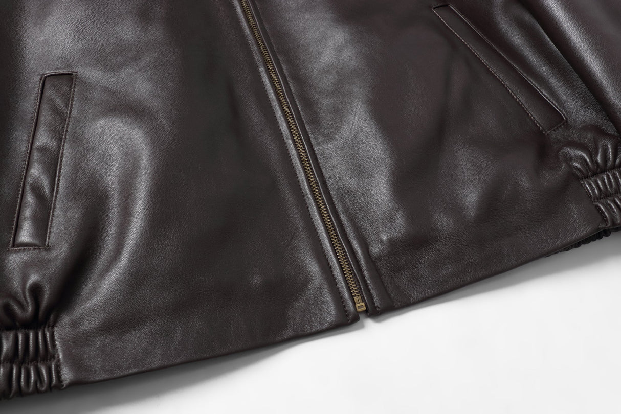 REED Men's New Zealand Lambskin Leather Jacket - Imported from Reed Leather
