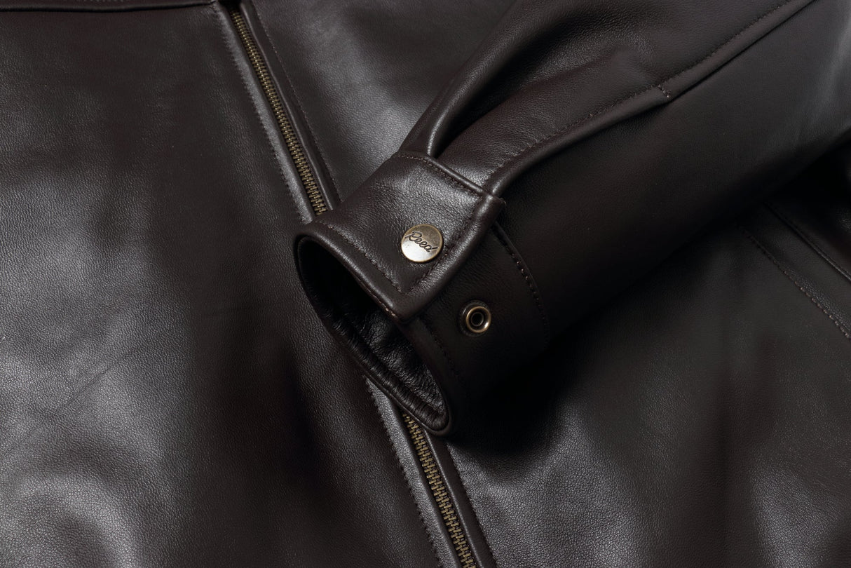 REED Men's New Zealand Lambskin Leather Jacket - Imported from Reed Leather