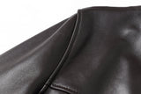 REED EST. 1950 Men's Jacket Genuine Lambskin Leather Four Button Car Coat - Imported from Reed Leather