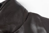 REED EST. 1950 Men's Jacket Genuine Lambskin Leather Four Button Car Coat - Imported from Reed Leather