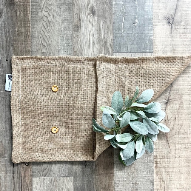 COVER ONLY: BURLAP PILLOW COVER (no insert) From PillowPanels