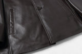 REED EST. 1950 Men's Jacket Genuine Lambskin Leather Four Button Car Coat - Imported from Reed Leather