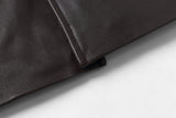REED EST. 1950 Men's Jacket Genuine Lambskin Leather Four Button Car Coat - Imported from Reed Leather