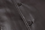 REED EST. 1950 Men's Jacket Genuine Lambskin Leather Four Button Car Coat - Imported from Reed Leather