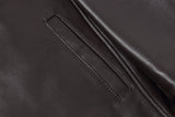 REED EST. 1950 Men's Jacket Genuine Lambskin Leather Four Button Car Coat - Imported from Reed Leather