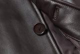 REED EST. 1950 Men's Jacket Genuine Lambskin Leather Four Button Car Coat - Imported from Reed Leather