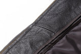 REED Men's Premium Leather Aviator Bomber Jacket - Imported from Reed Leather