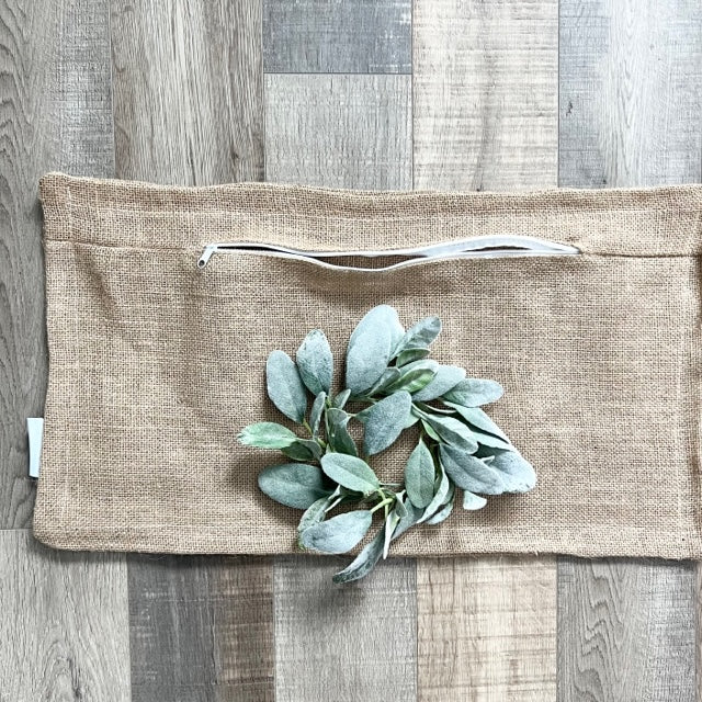 COVER ONLY: BURLAP PILLOW COVER (no insert) From PillowPanels