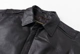 REED Men's Premium Leather Aviator Bomber Jacket - Imported from Reed Leather