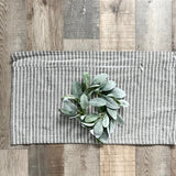 COVER ONLY: DARK CHARCOAL/CREAM STRIPES COVER (no insert) From PillowPanels