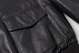 REED Men's Premium Leather Aviator Bomber Jacket - Imported from Reed Leather